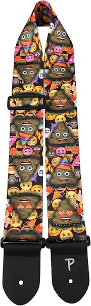 バレンタイン うんち柄 ギターグッズ Perri's/ペリーズ LPCPE-8231 EMOJI FESTIVE POOP