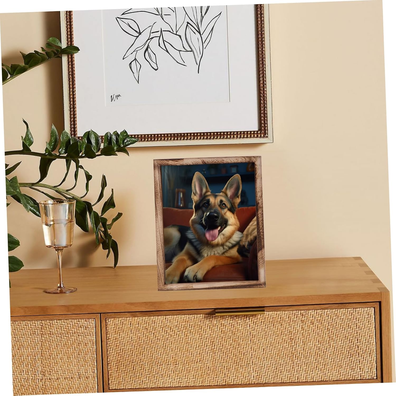 Desktop Medal Display Case Vintage Shadow Box Frame for Photos Medals and Dried Flowers Rustic Wooden Holder for Keepsake Organizer for Special Memories