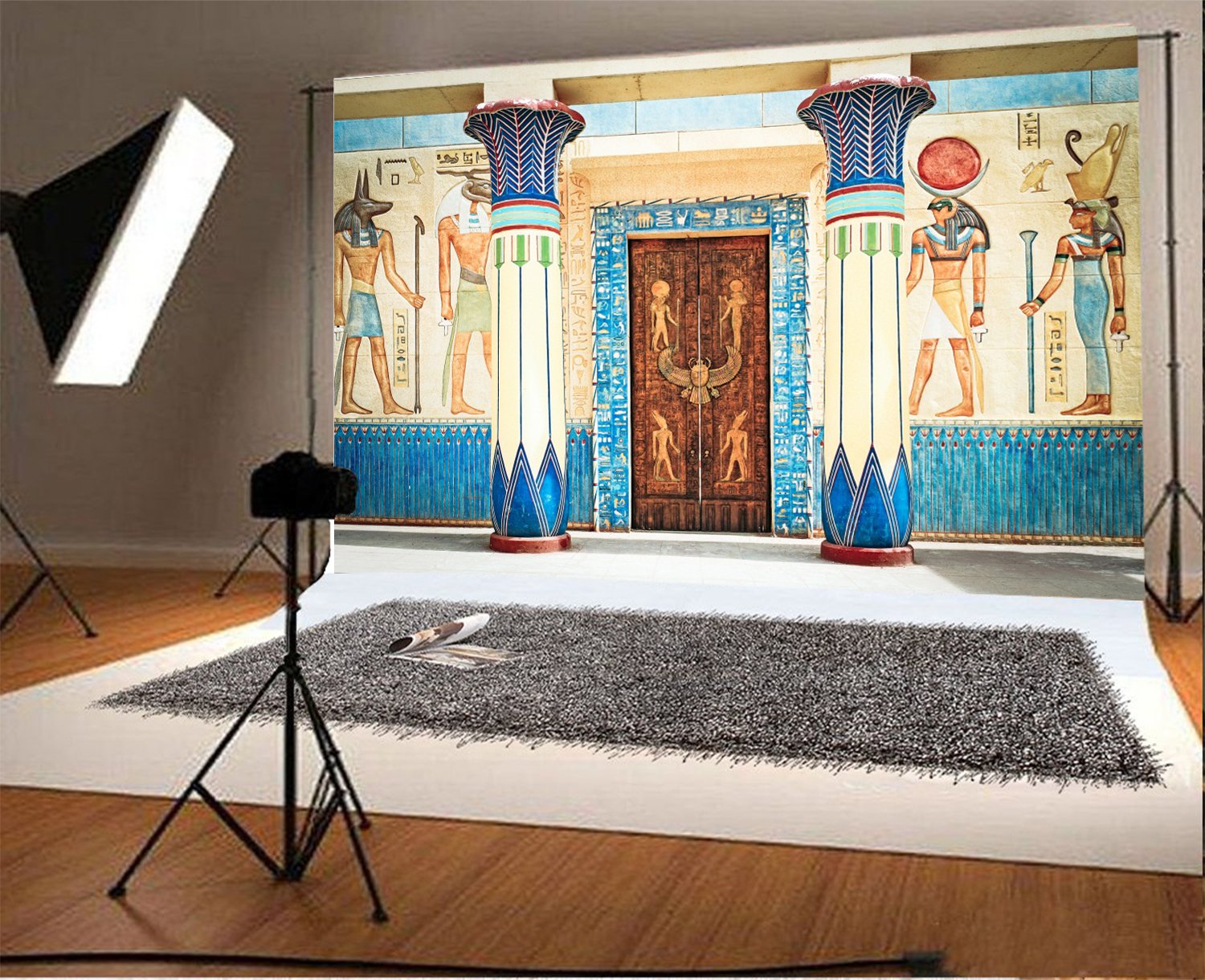 Buy Leowefowa 7X5FT Vinyl Ancient Egyptian Mural Painting Backdrop