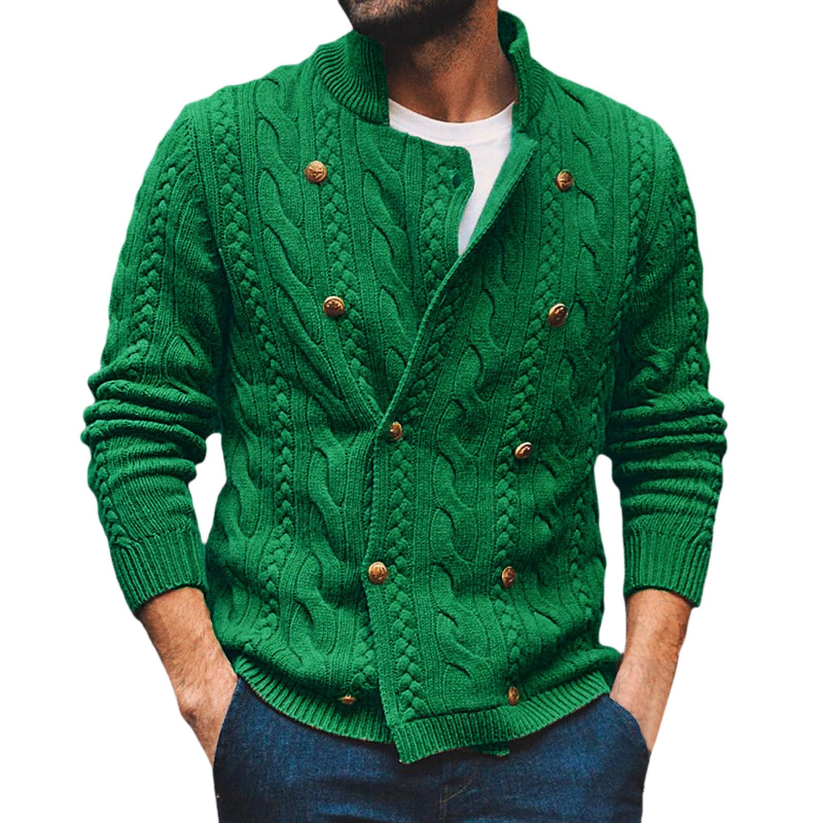 Genérico Cardigan Punto Hombre, Chaqueta Punto Botones Hombre Cuello V Cierre De Botones Y Bolsillos para Chaqueta Primavera Y Otoño Cómodo Suave Abrigo Casual Moda para La Moda Diaria Y Comodidad