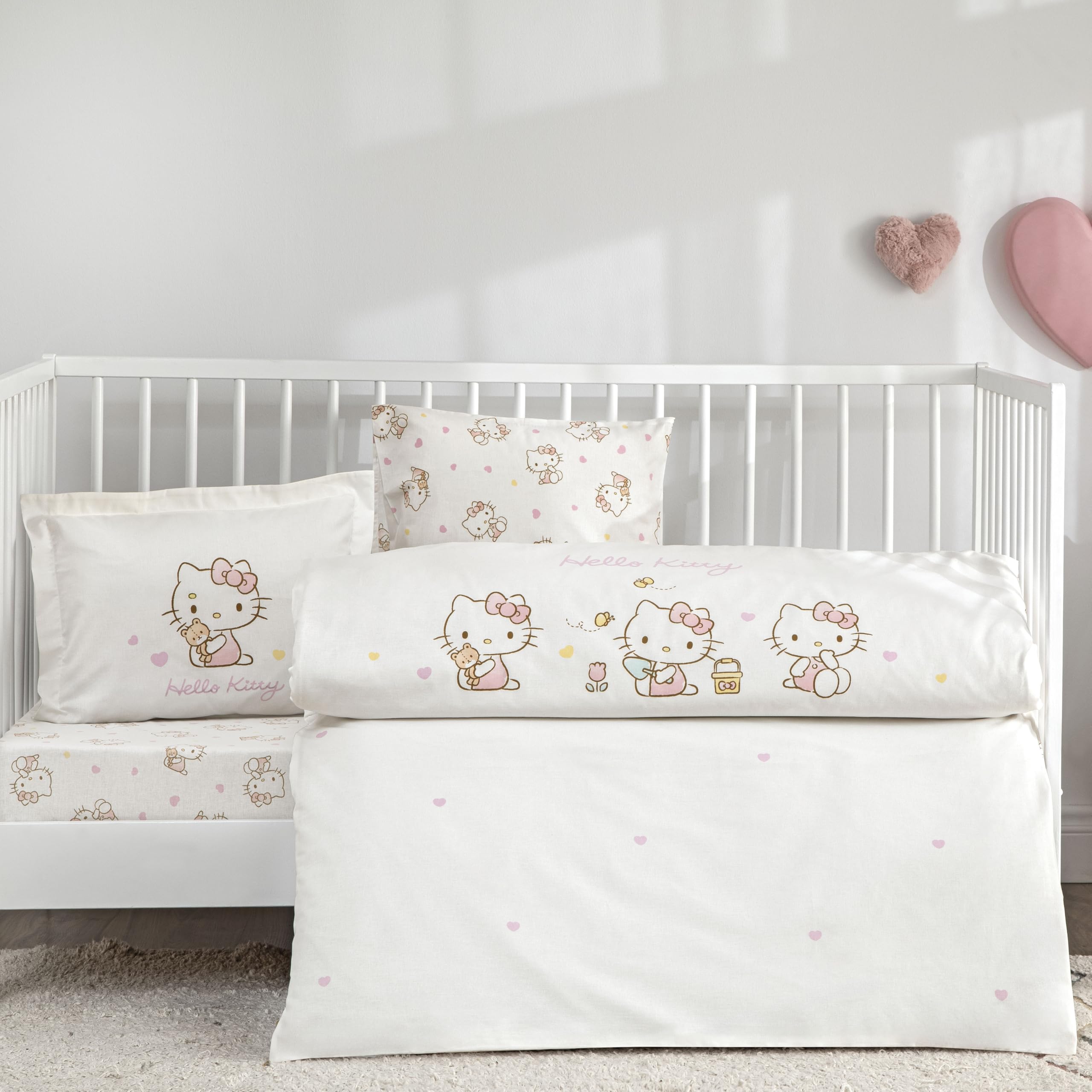 Hello Kitty Cute Baby Pamuk Bebek Nevresim Takımı