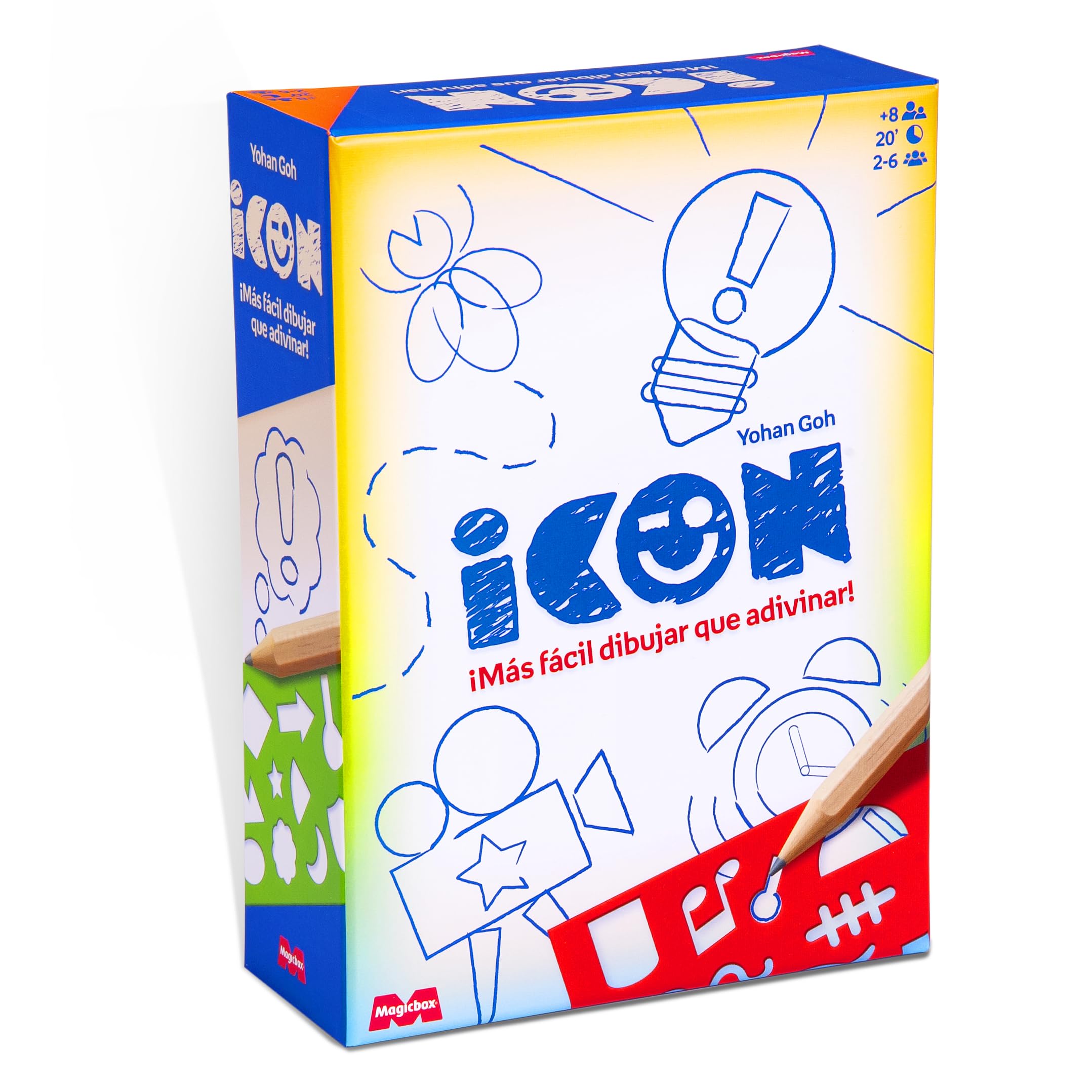 MAGICBOX Icon - Juego de Mesa de Dibujo | Party Game para Jugar con Amigos y Familia - De 2 a 6 Jugadores | Diversión y Risas Aseguradas | A Partir de 10 años