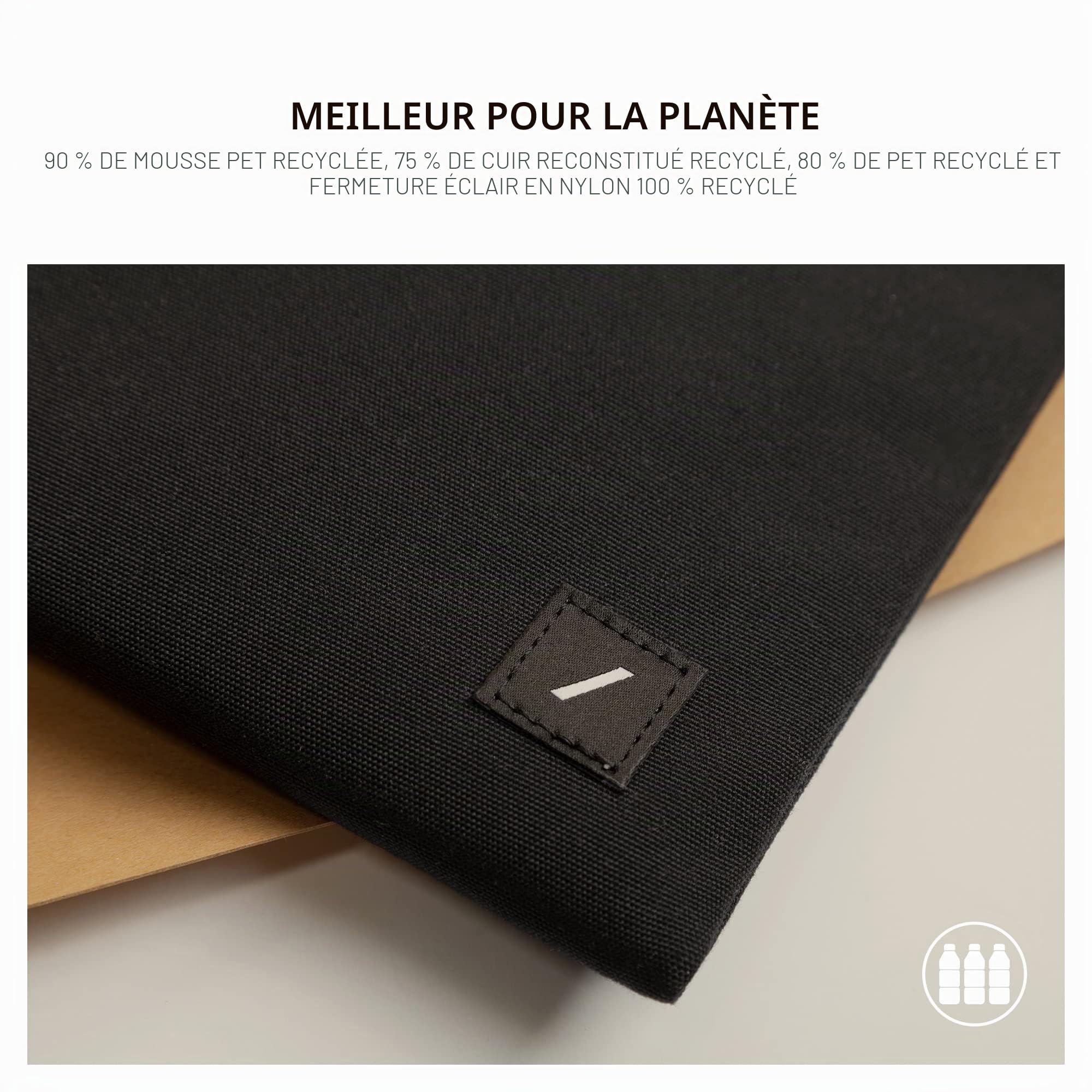 Native Union W.F.A MacBook Sleeve 13" – Étui Minimaliste Fin en matériaux recyclés avec Protection 360 degrés – Compatible avec MacBook Air 13” M4, MacBook Pro 13” (2022) – Kraft