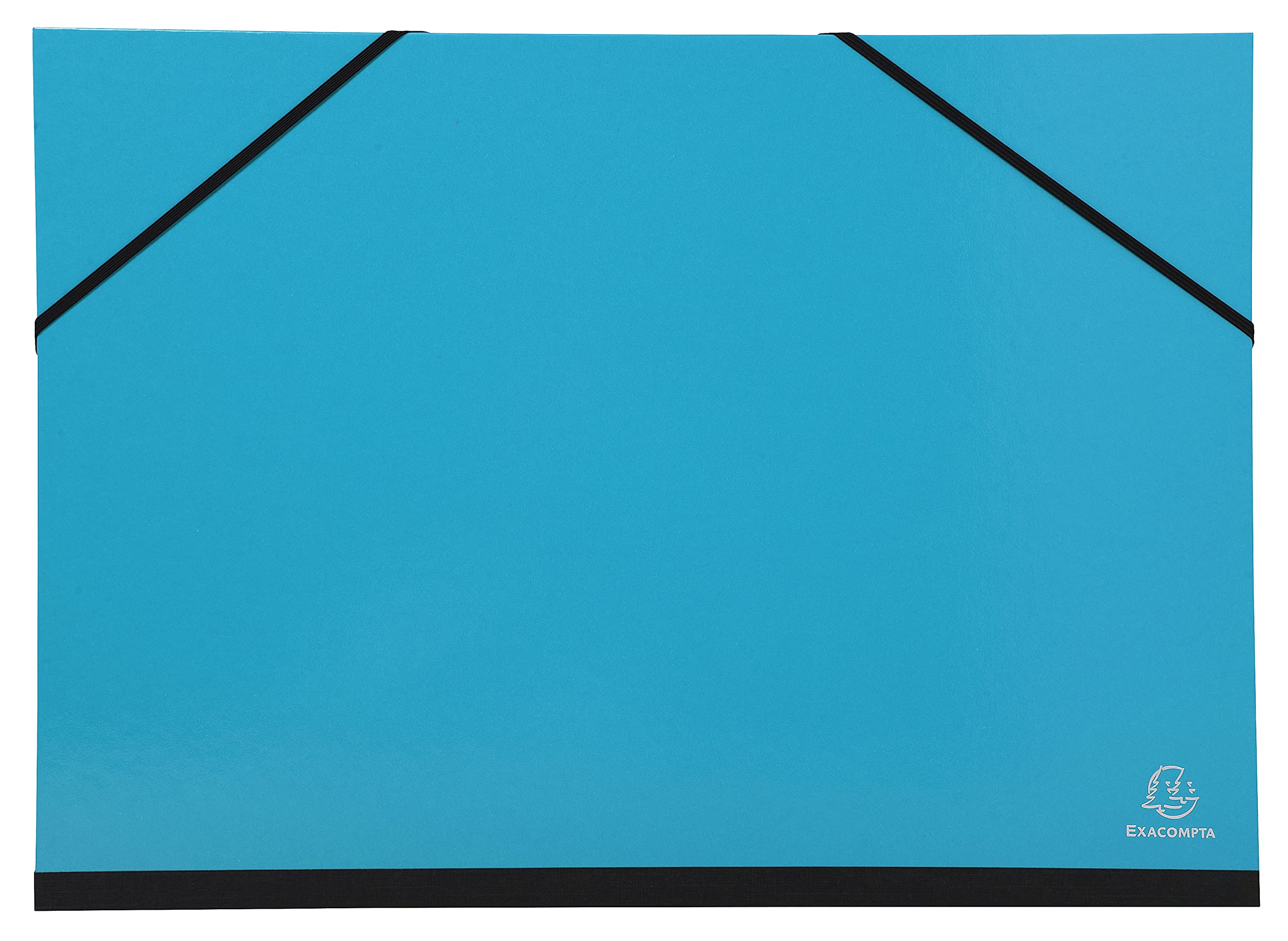 Exacompta 25729E 5er Pack Zeichenmappe Iderama mit Gummibändern innen weißes Papier Rückseite aus Leinen Maße 32 x 45 cm Format zum Abheften A3 (297 x 420 mm) farbig sortiert