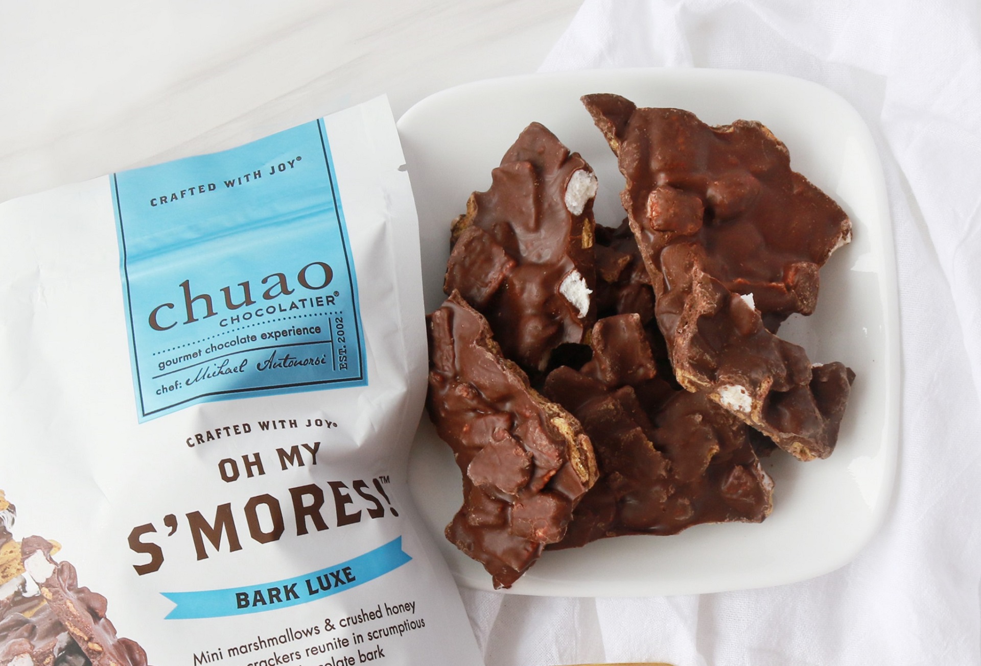 Amazon.com: Chuao Chocolatier S'mores Bark Luxe Milk Chocolate