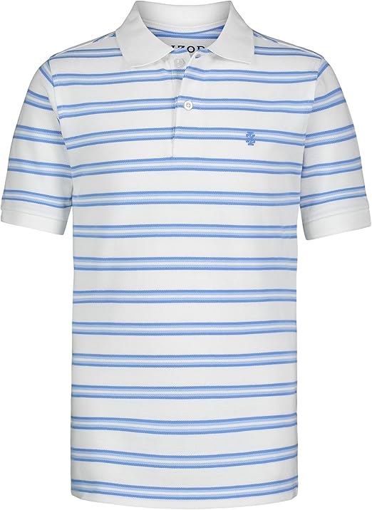 IZOD Boys' Short Sleeve Pique Polo Shirt