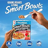 Vista 5 de Starkist Smart Bowls, Tomate Albahaca Cebada y Frijoles Atún, 4.5 oz (Paquete de 3)