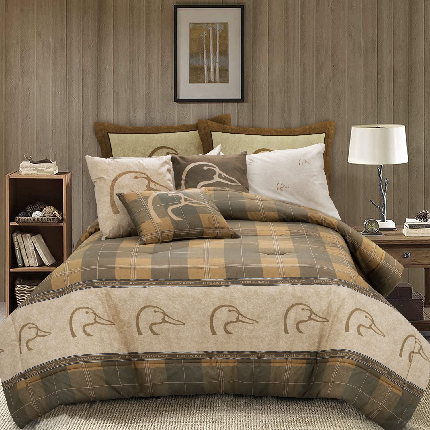 Plaid Polycotton Comforter Set 