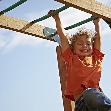 Swing-N-Slide WS 4564 Metal Monkey Bars with Six 21.5 Metal Rungs with Hardware, Green