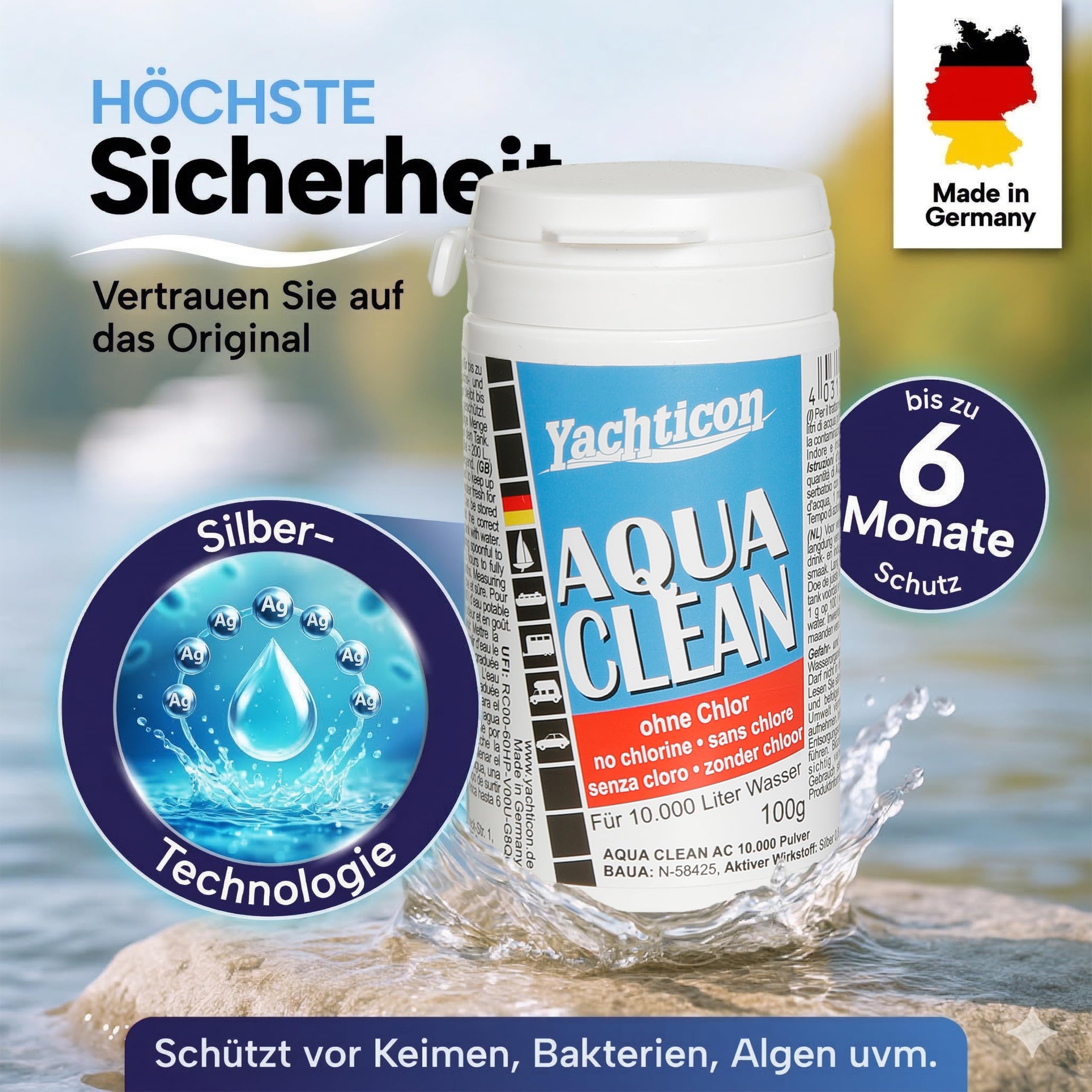 Aqua Clean AC 10.000 -sin CLORINES- 100 G