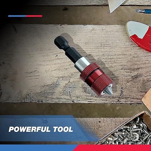 Miniatura 5 de Neiko - Porta-puntas 00238A de profundidad regulable para desarmador con punta magnética y eje endurecido  Incluye 2 puntas de desarmador Phillips