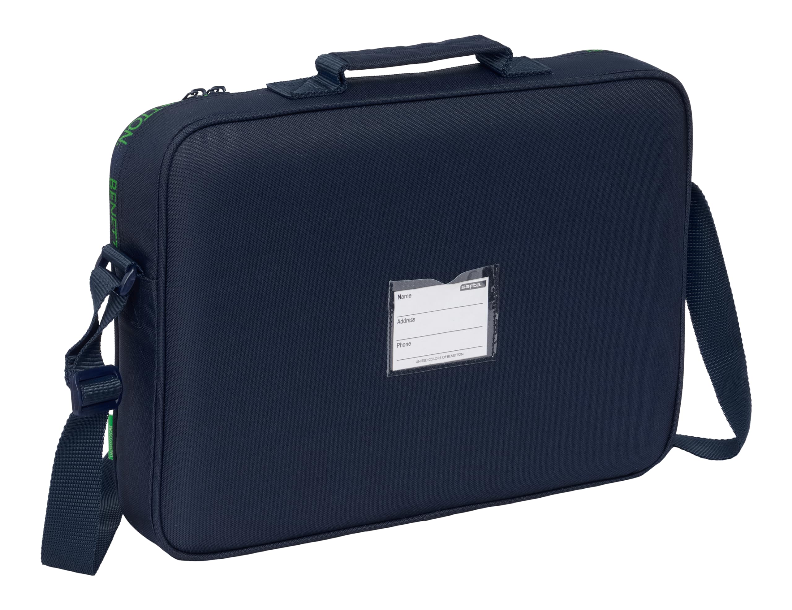 BENETTON TOGETHER - Cartera Extraescolares, Maletín Portatodo, Bandolera, Cómoda y Versátil, Calidad y Resistencia, 38x6x28 cm