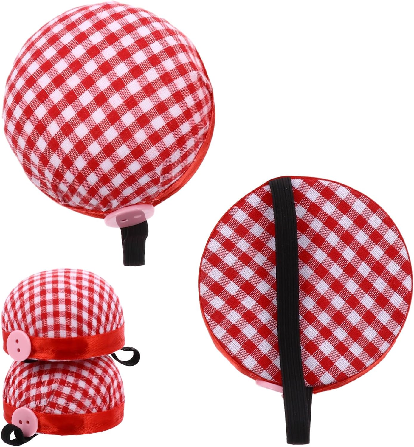Unomor 3pcs Wrist Strap Sewing Pin Storage Bags Needle Cushion Pincushions DIY Handcraft Tools for Quilting and Needlework