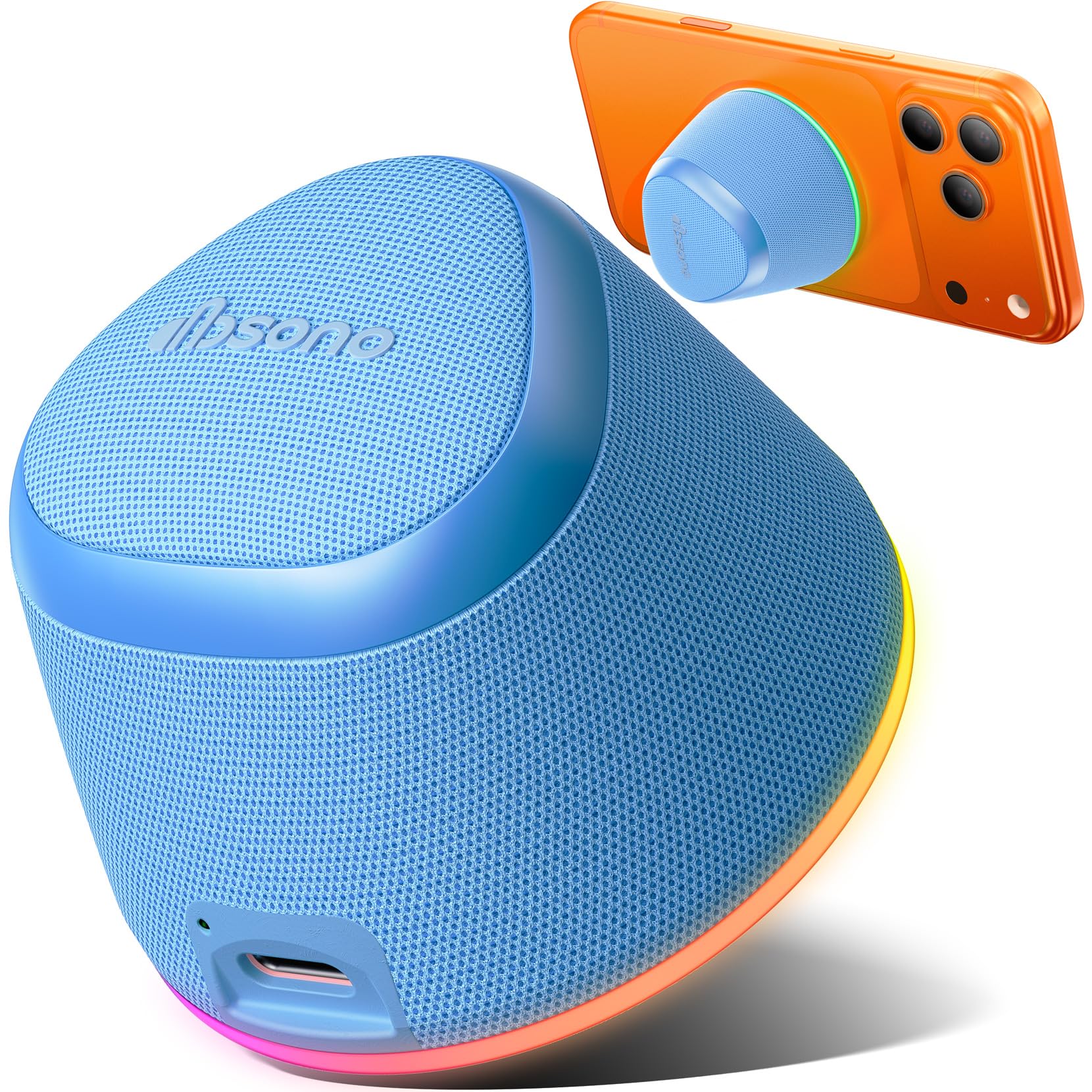 Stocking Stuffers for Teen Boys, Portable Speaker, Phone Stand, Blue