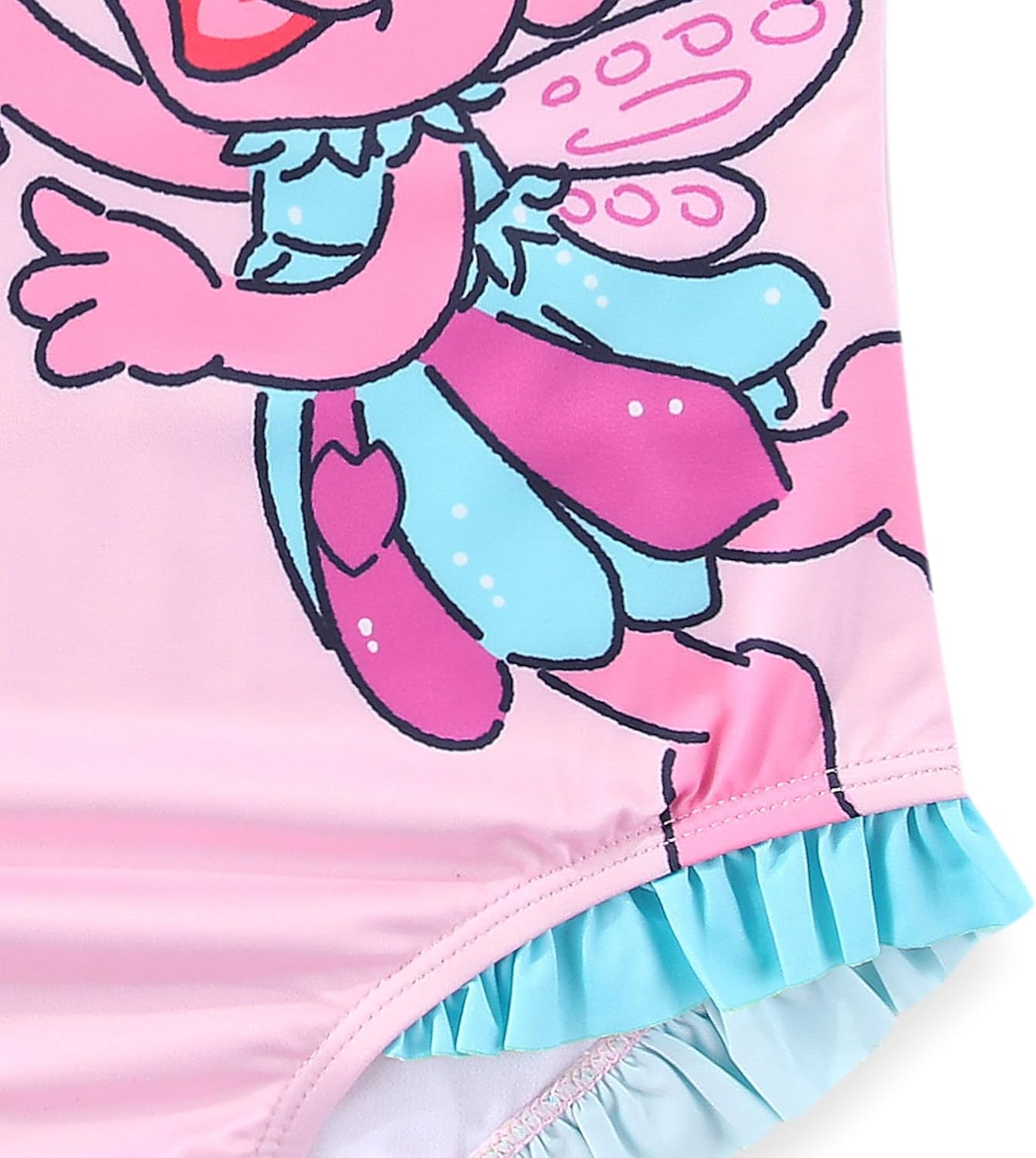 Sesame Street Abby Cadabby Girls Swimsuit UPF 50+ One Piece Bathing Suit for Toddler