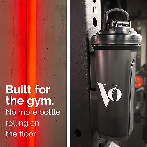 Miniatura 2 de Botella Mag Shaker (24 onzas), botella sin BPA a prueba de fugas con soporte para teléfono, se fija de forma segura al equipo de gimnasio, vaso