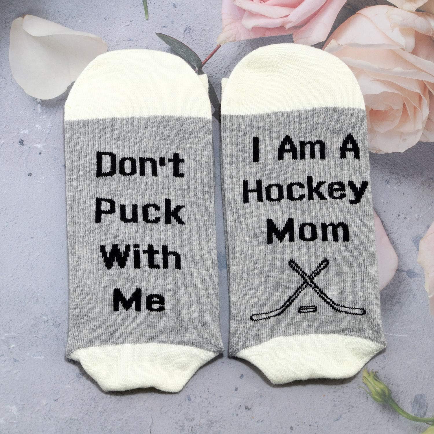 G2TUP Hockey Mom Socks - Ice Hockey Gifts for Team Mom - Don't Puck With Me