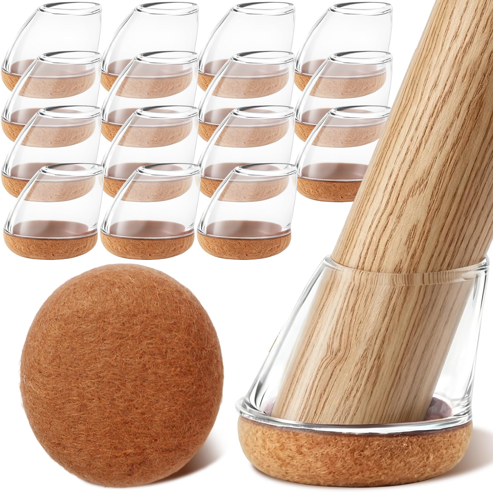 Capuchons de pieds de chaise en silicone pour un salon calme sans rayure