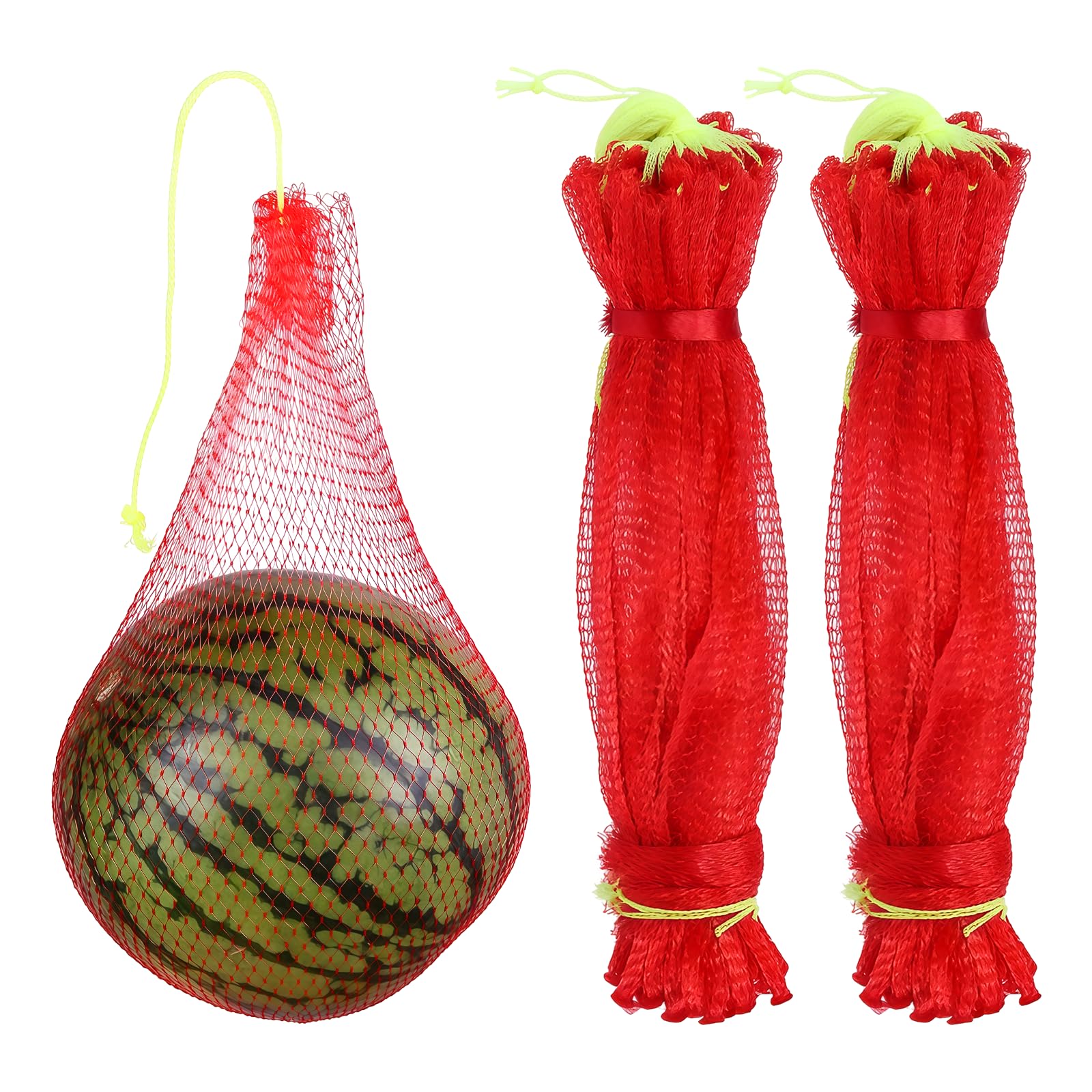 RmKbe 100 Pcs Melon Hammock Cradle Hanging Mesh Nets Bags Reusable Net Storage Bags Stretchable Packaging Net for Watermelon Cantaloupe