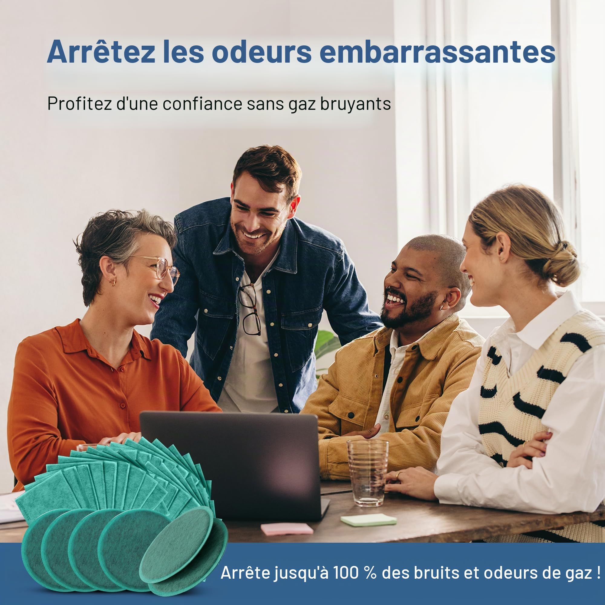 Élimination des flatulences à haute absorption ! Éliminez les odeurs et le bruit jusqu'à 100% ! Pas d'embarras flatulence lié à l'alimentation, au syndrome du côlon irritable, IBS, diverticulite,