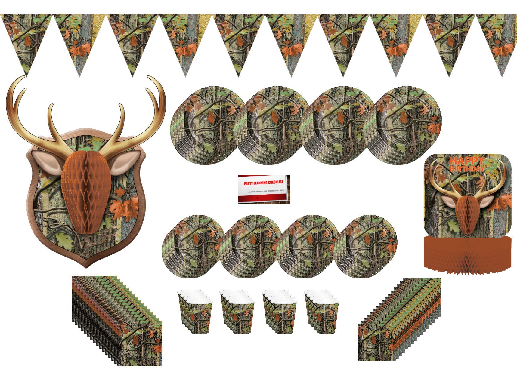 Buy Army Hunting Camo Camoue Party Jumbo Deluxe Birthday Supplies
