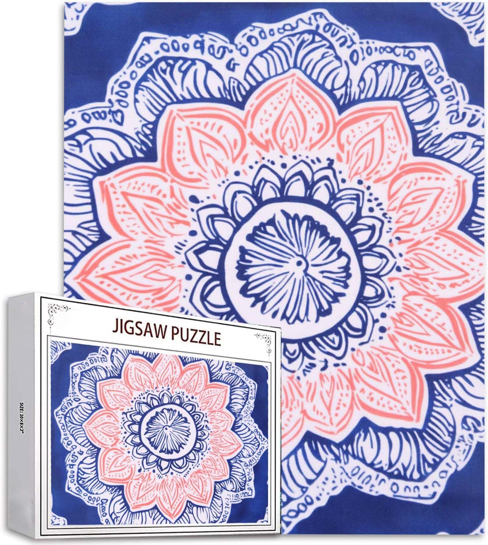 Puzzle 2000 Pezzi, 3 4 5 Anni Puzzle Mandala 6 7 8 Anni Giochi Educativi Sostenibili Con Motivi Per Adulti Da Gioco in Legno Di Alta Qualità Jigsaw Fiore per Gioco Familiare, 2026 Regalo Natale H-8717