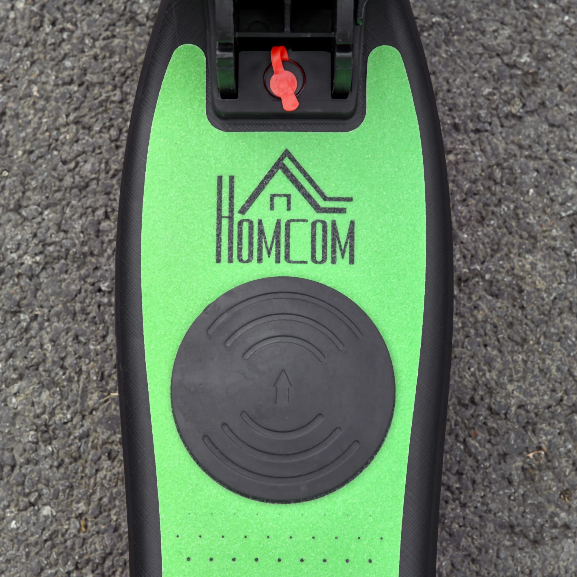 HOMCOM E-skuter elektryczny 120 W silnik 6 km maks. zasięg 8 km/h elektryczny Obciążenie do 50 kg, e- dla osób w wieku 6+ zielony+biały