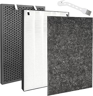 for Bissell Air320 Replacement Filters Compatible with Bissell Air320 Air220 2609A Air Purifier,2678,2804 HEPA Filter + Pre-Filter and 2677 Activated Carbon Filter