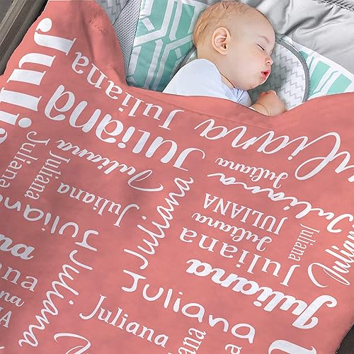 Miniatura 48 de Magimagine Manta de bebé personalizada para bebé, regalos personalizados para niños recién nacidos con nombre, mantas personalizadas para bebés