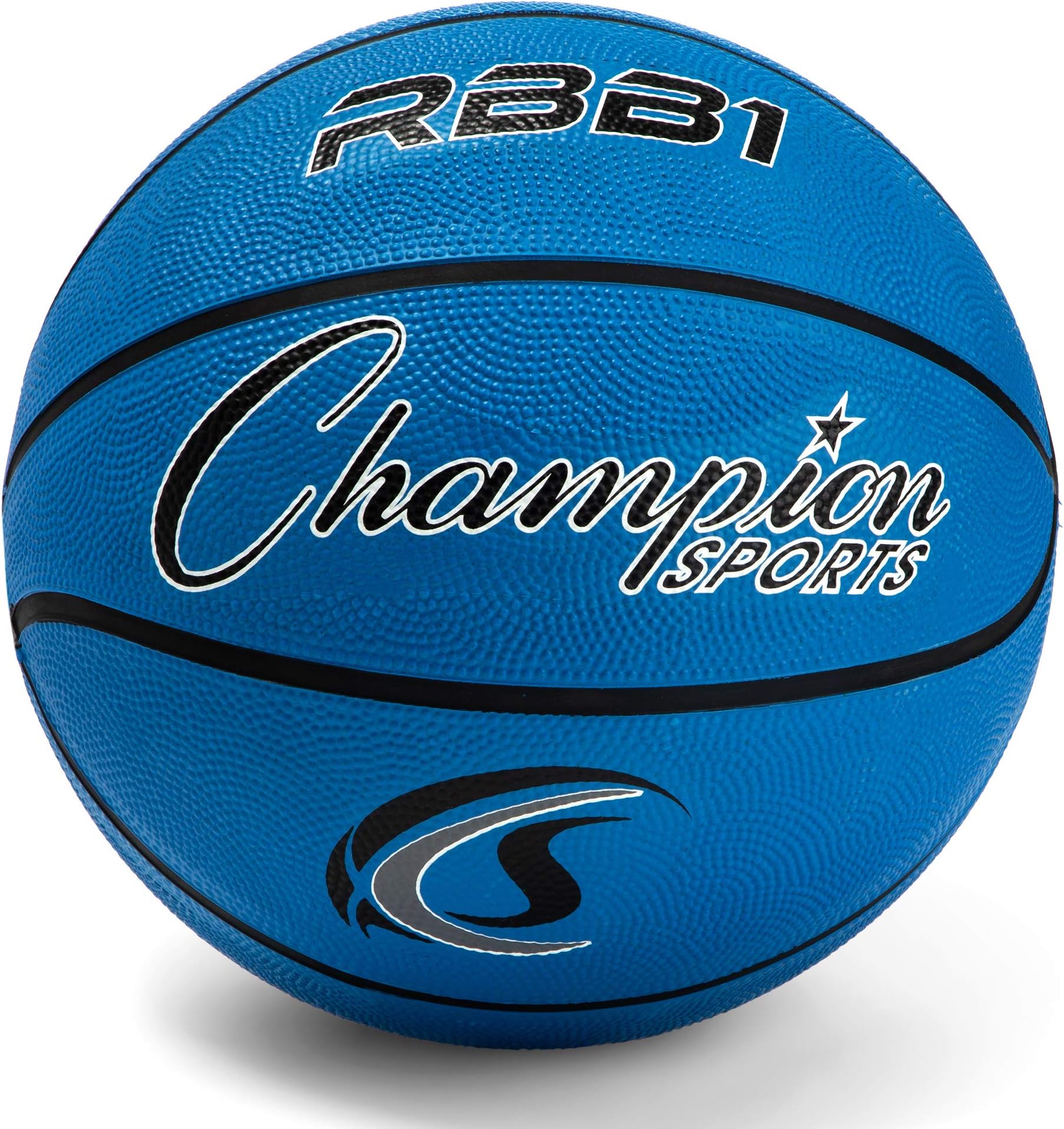 Champion Sports Rubber Basketballs – Durable Indoor & Outdoor Training & Recreational Game Balls, Multiple Sizes & Colors