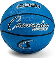 Champion Sports Bola de basquete de nylon com capa de borracha resistente oficial
