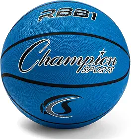 Champion Sports Bola de basquete de nylon com capa de borracha resistente oficial