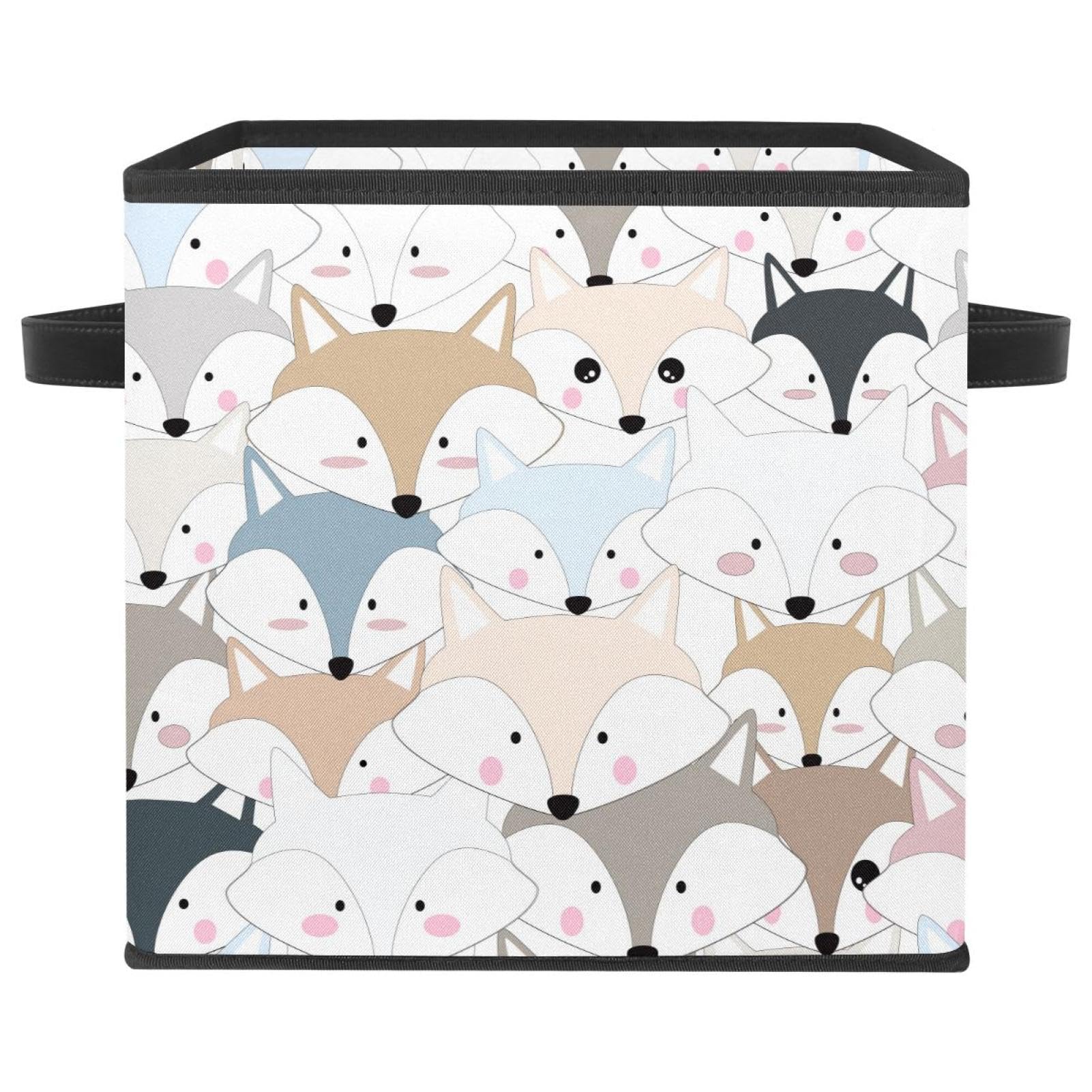Organiseur placard maison pliable bac tissu pour jouet et livre