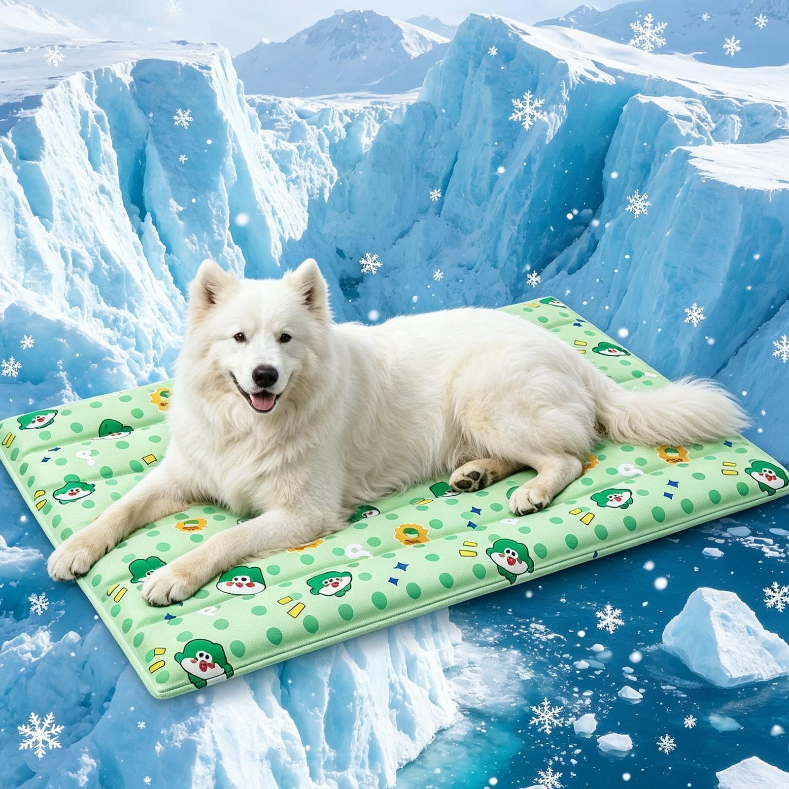 Tappetino Rinfrescante per Cane Cuscino in Gel Impermeabile Portatile | Rinfrescante per Cani Cuccioli Gatti Interno Esterno Caldo Cuccia Divano Auto Campeggio