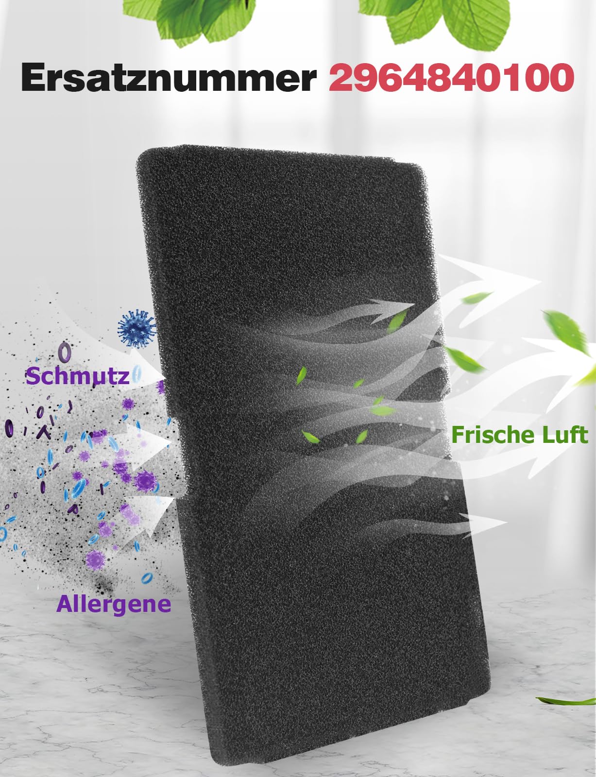 Vhbw 10x Filtro In Spugna Compatibile Con Blomberg DH 7533 RXW, DH8533 - Foto 2