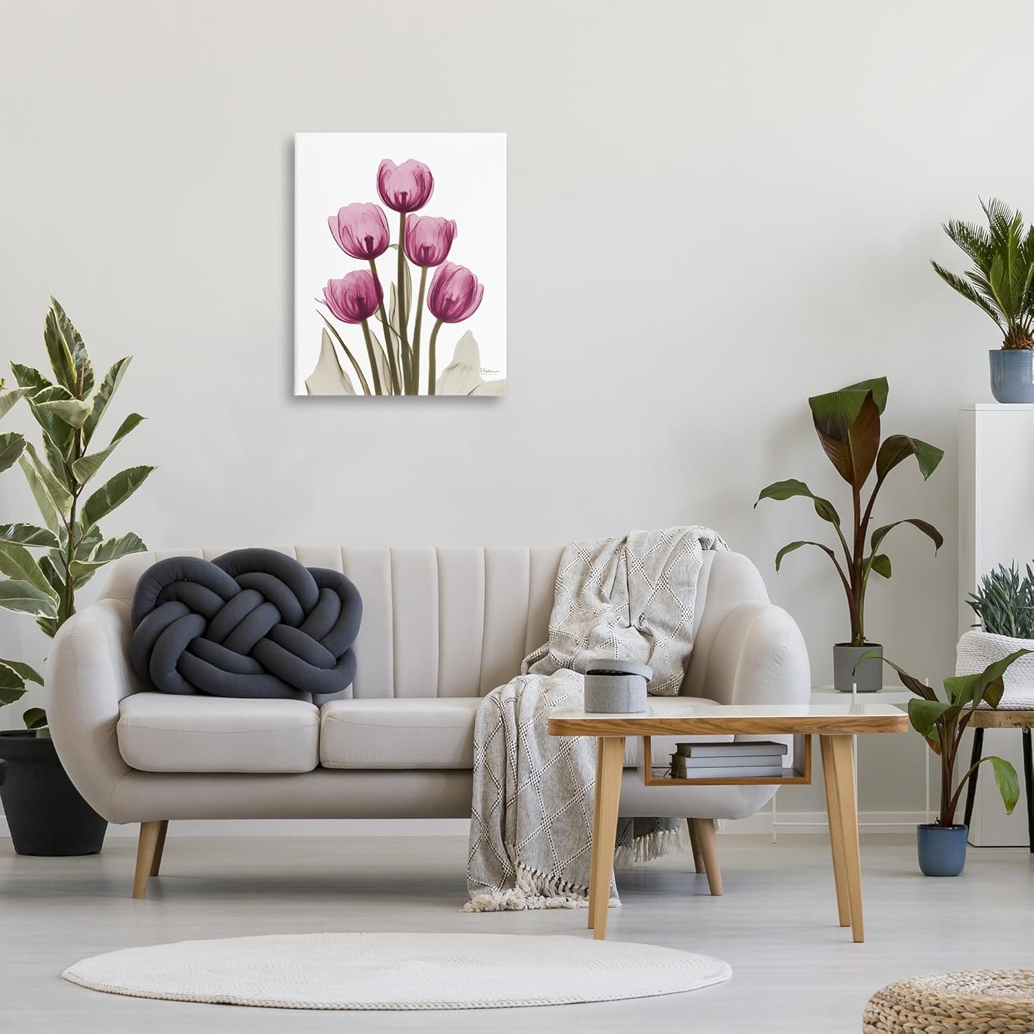 Stupell Industries Pink X-Ray Tulips Canvas Wall Art by Albert Koetsier