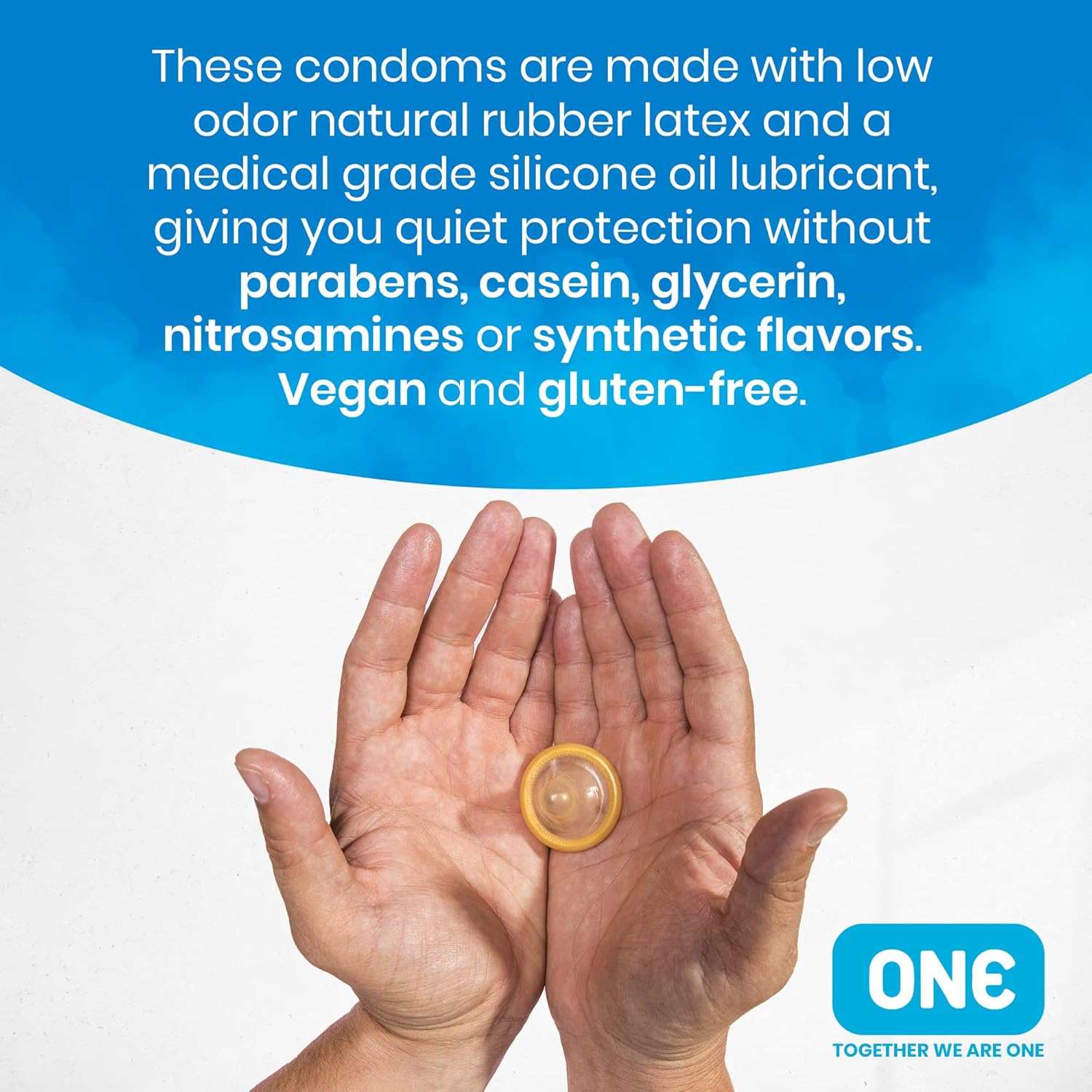 ONE Pleasure Plus Ultra Premium Lubricated Latex Condoms-100 Count Display Bowl
