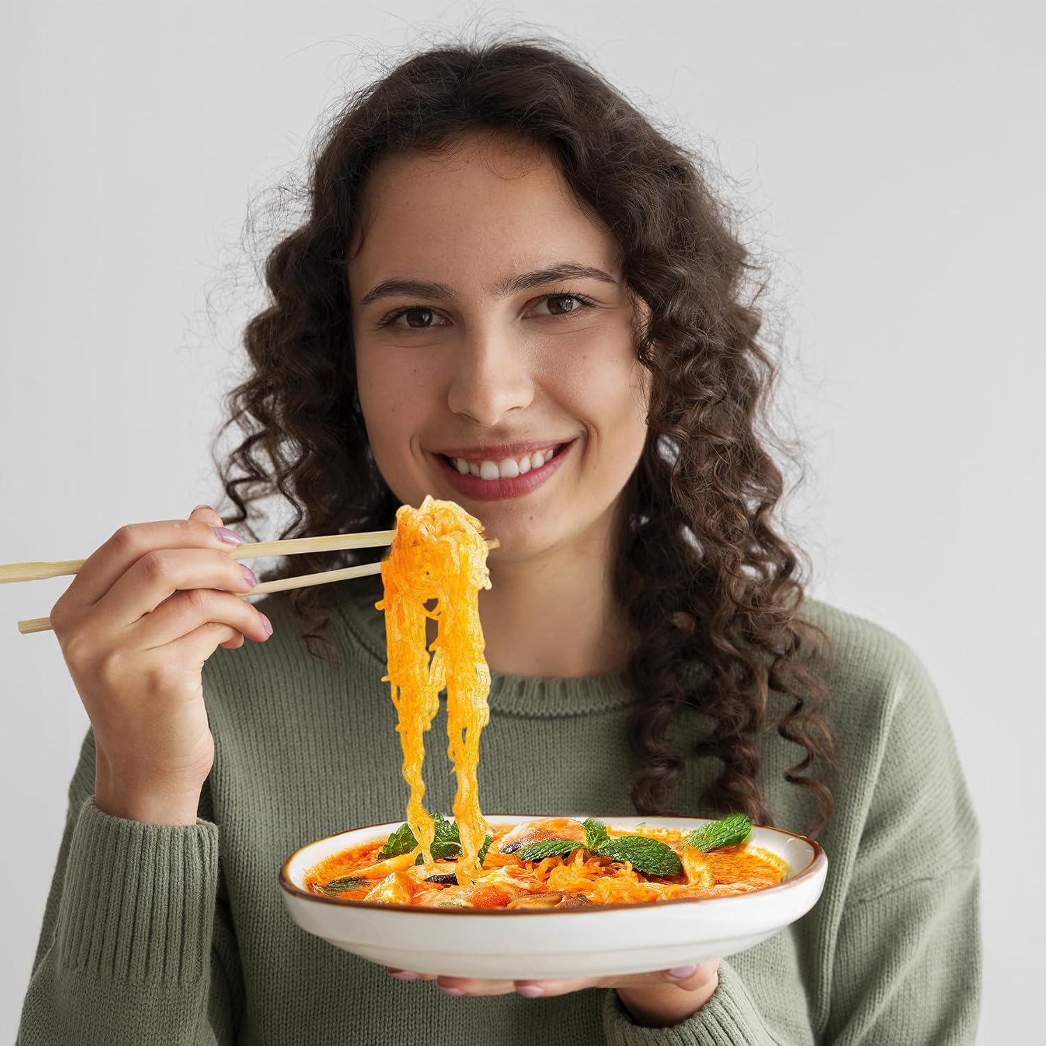 Hethstia Angel Hair Konjac Noodle & Spicy Curry High Protein Ramen Cup – Vegan Ready-to-Eat Shirataki + 32g Plant Protein – 10 Angel Hair Packs + 6 Ramen Cups