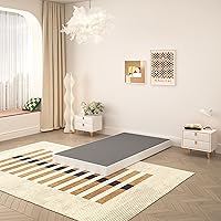 Vista 5 de Somier de 5 Pulgadas para Cama Individual, Base de Colchón de Metal Resistente, Capacidad de 2500 lbs, Bajo Perfil, Sin Ruido, Fácil Montaje