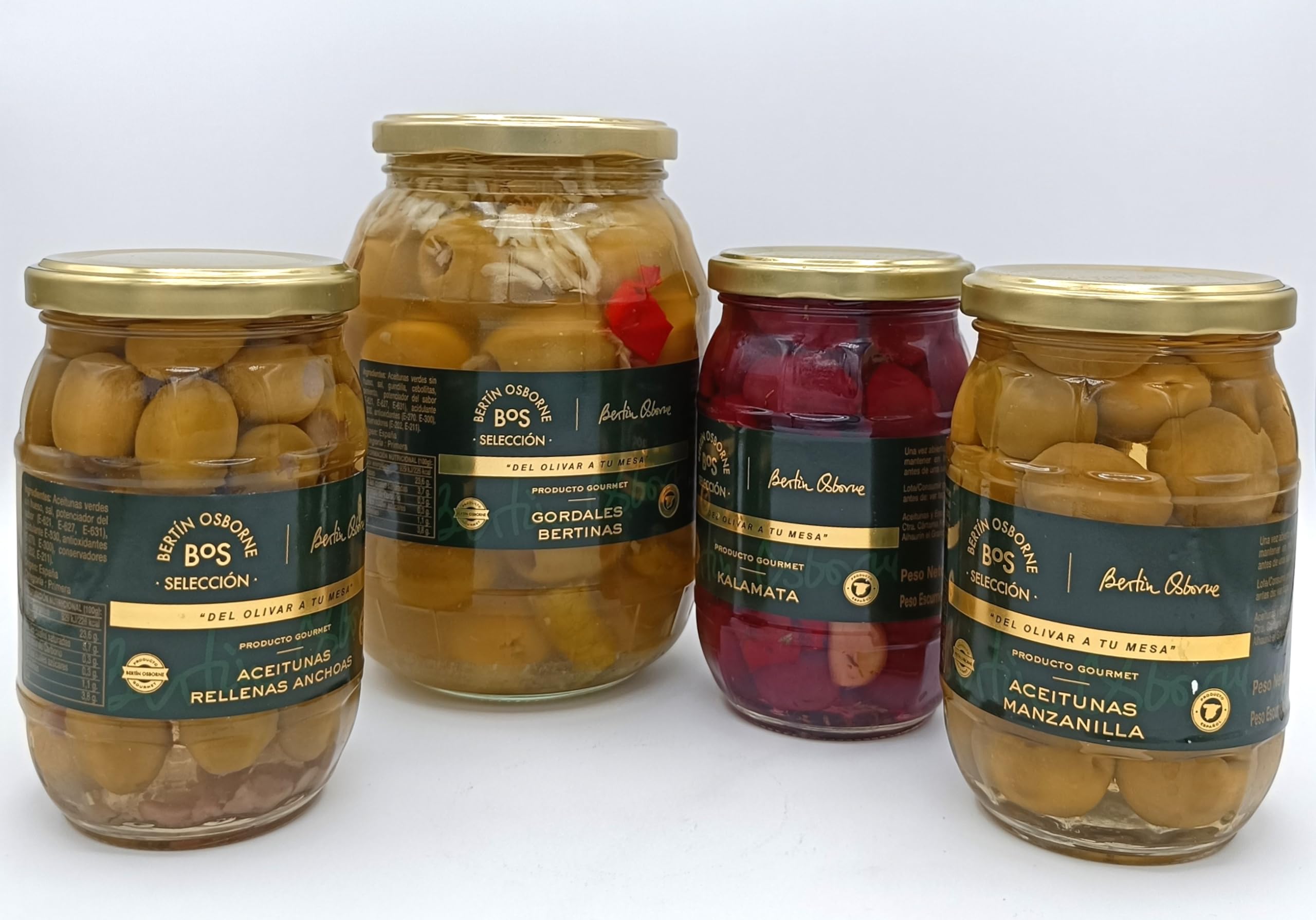 BOS Bertín Osborne Selección, Lote 4 Variedades De Aceitunas