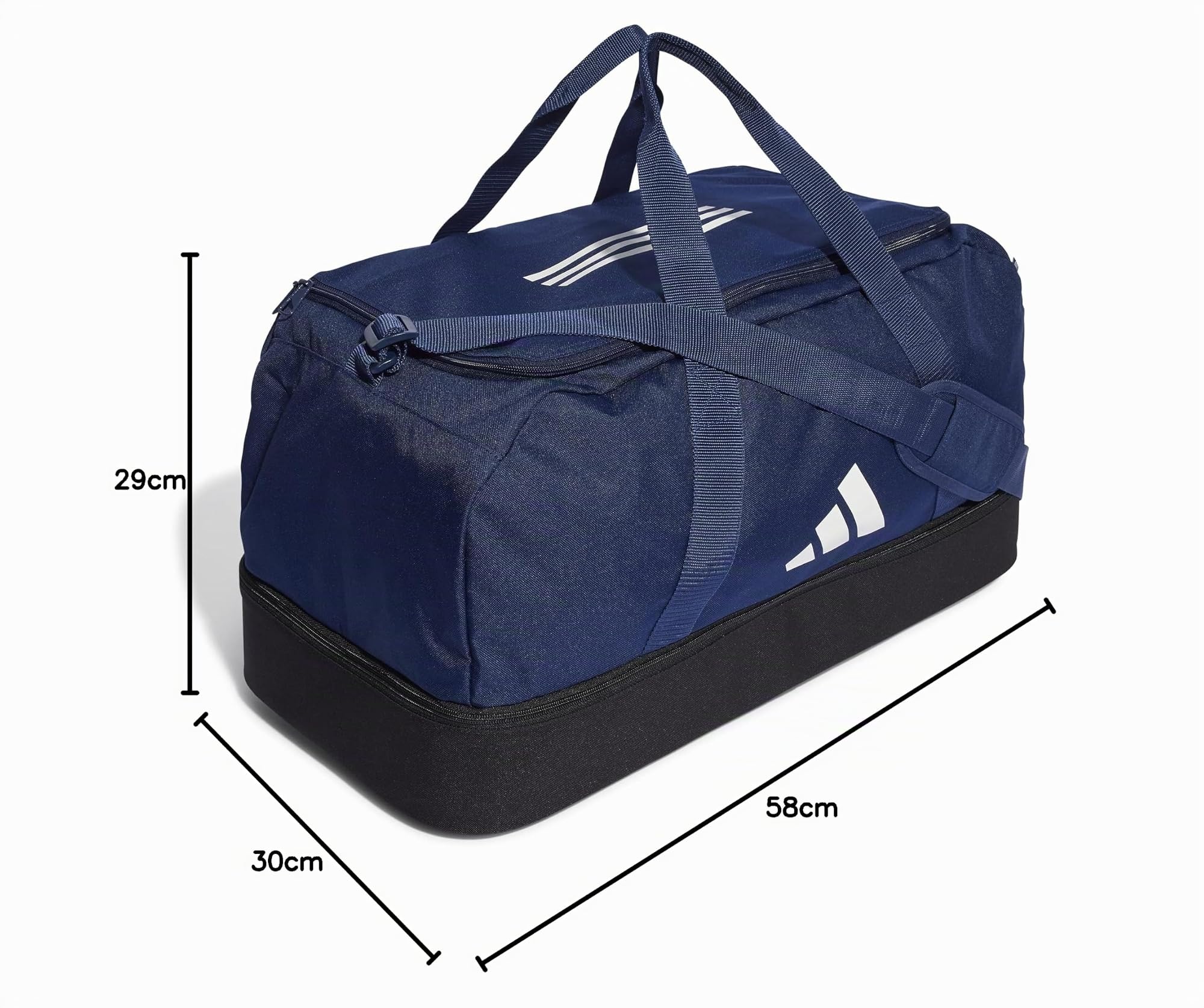 adidas Unisex - Adulto Tiro League Duffel Bag, Team Navy Blue 2 / Black/White, M