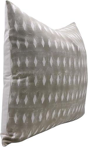 Miniatura 2 de Fabritual Fundas de almohada de algodón grueso con estampado de bloques de 24 x 24 pulgadas, hechas a mano, fundas de almohada vintage para sofá y