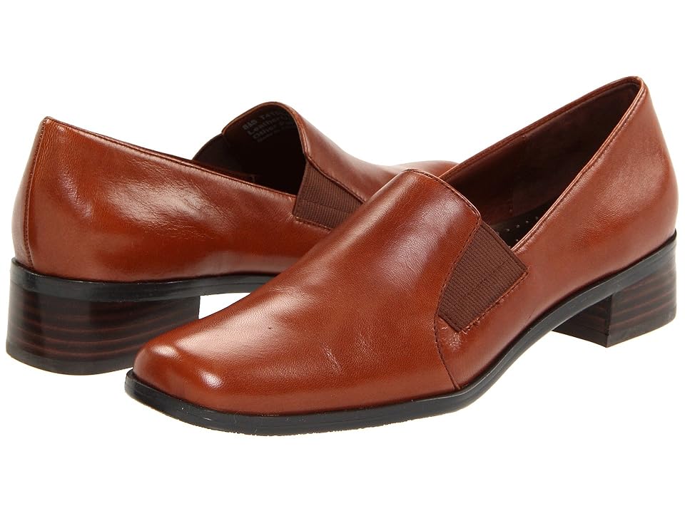 

Trotters Ash (Cognac Burnished Soft Kid Leather) Women's Slip on Shoes
