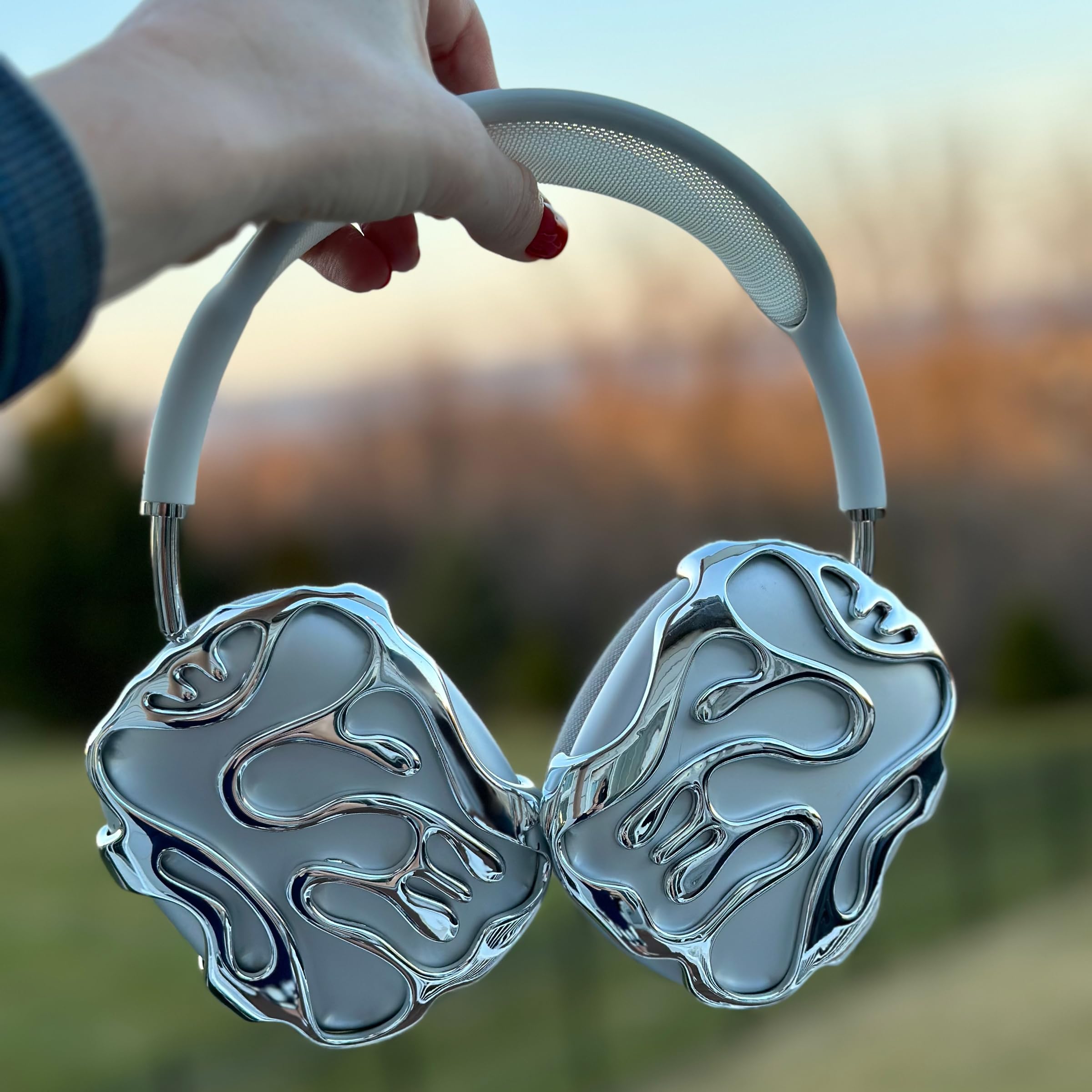 Amazon.com: 87 Forge | AirPods Max Chrome Attachments, Set of 2