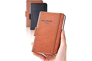AISBUGUR Mini Leather Journal 2-Pack