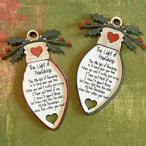 Miniatura 8 de Adornos de Navidad de la amistad para decoración del árbol de Navidad, regalo para amigos, mejores amigas y mejores amigas, diseño único