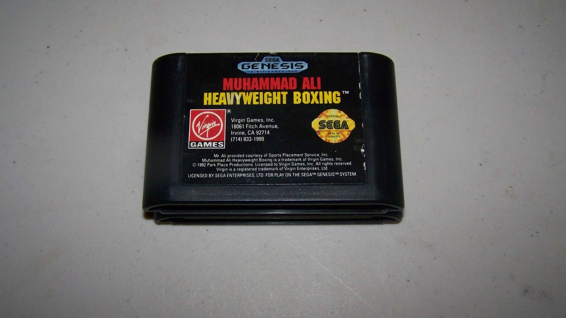 Jeu Sega Mega Drive - Muhammad Ali - Complet - 1992 - Très Bon état