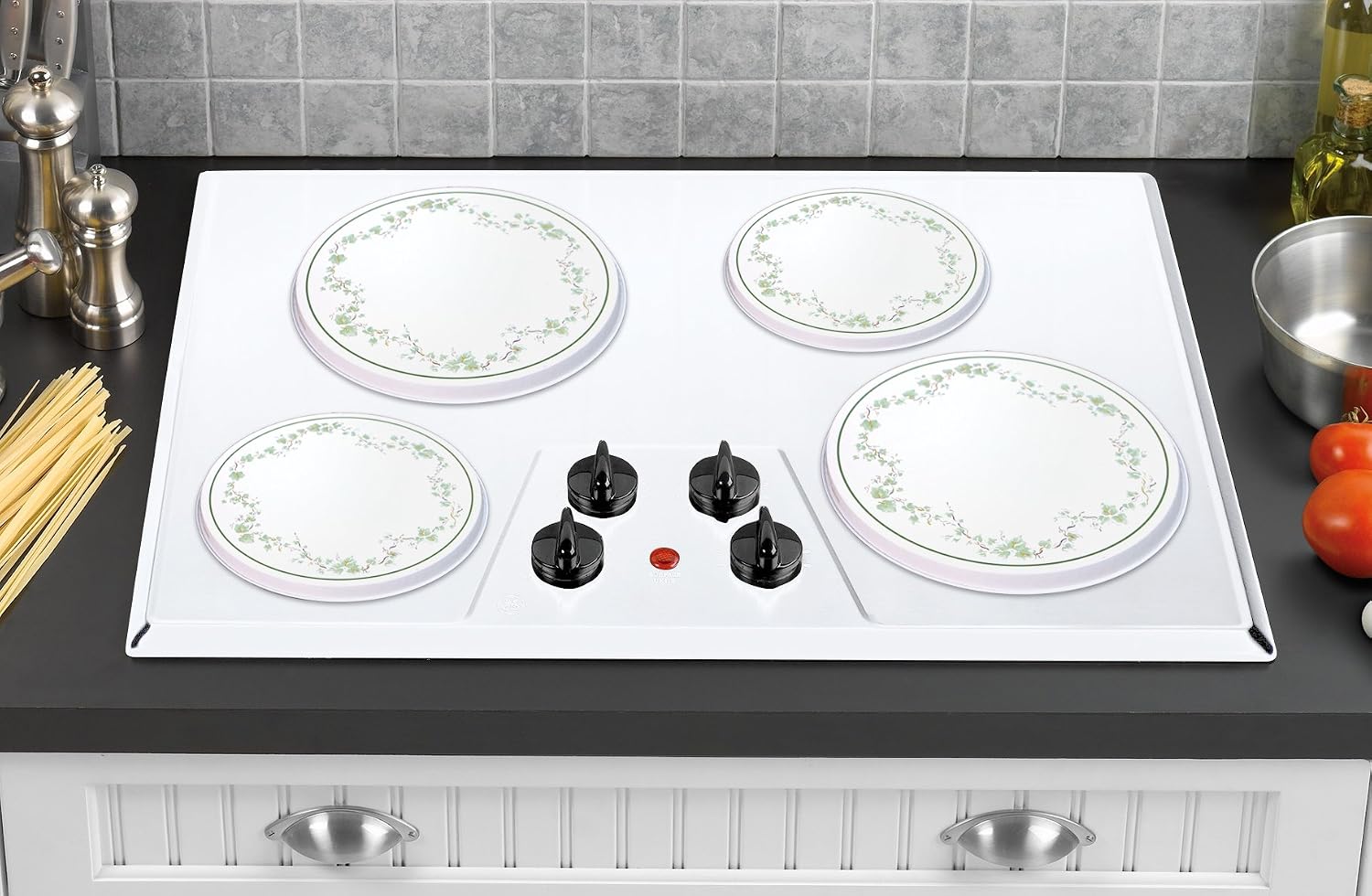 Corelle Coordinates by Reston Lloyd Electric Stovetop Burner Covers, Set of 4, Callaway