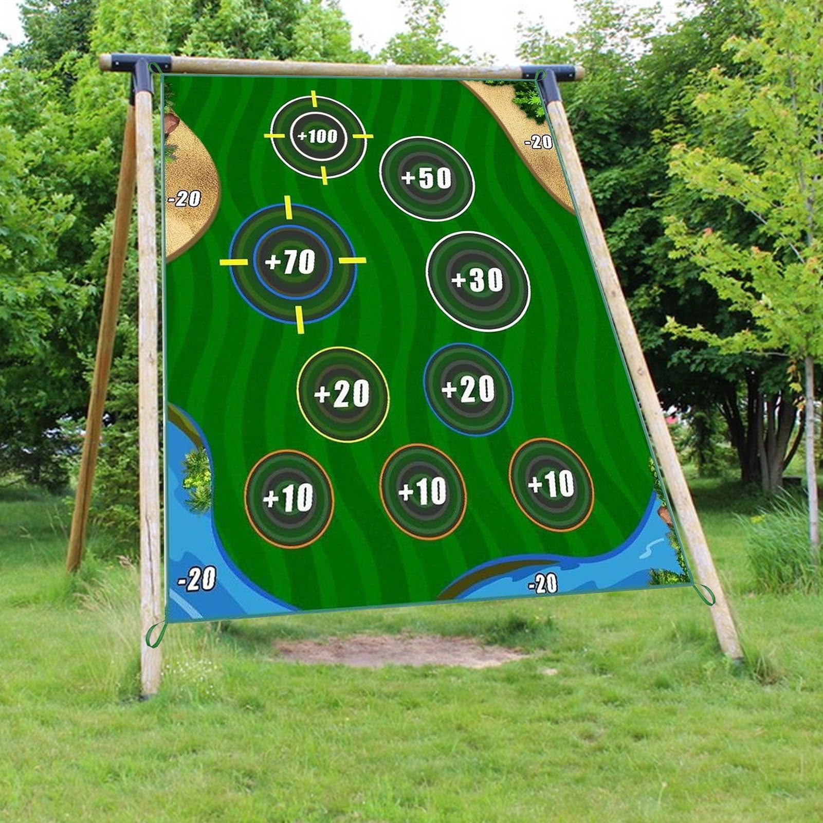 Tappetino Pratica Golf Attrezzatura Per Allenamento Sportivo | Tappeto Realistico Per Pratica Di Golf Per Uso In Interno, Esterno, Giardino, Campo, Ufficio, Prato, Garage E Cortile