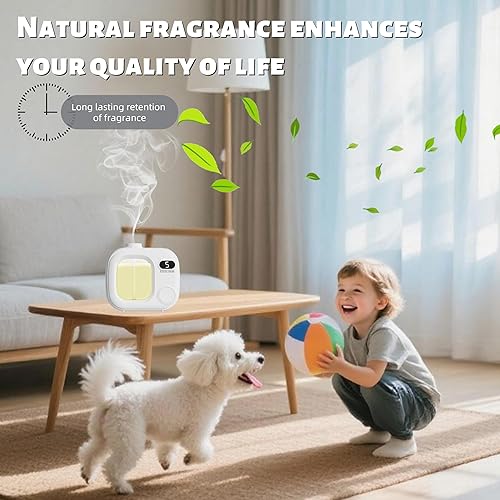 Miniatura 7 de Difusor de aceite esencial sin agua, portátil, inalámbrico, máquina de aroma de aromaterapia para el hogar, oficina, coche, habitación grande,